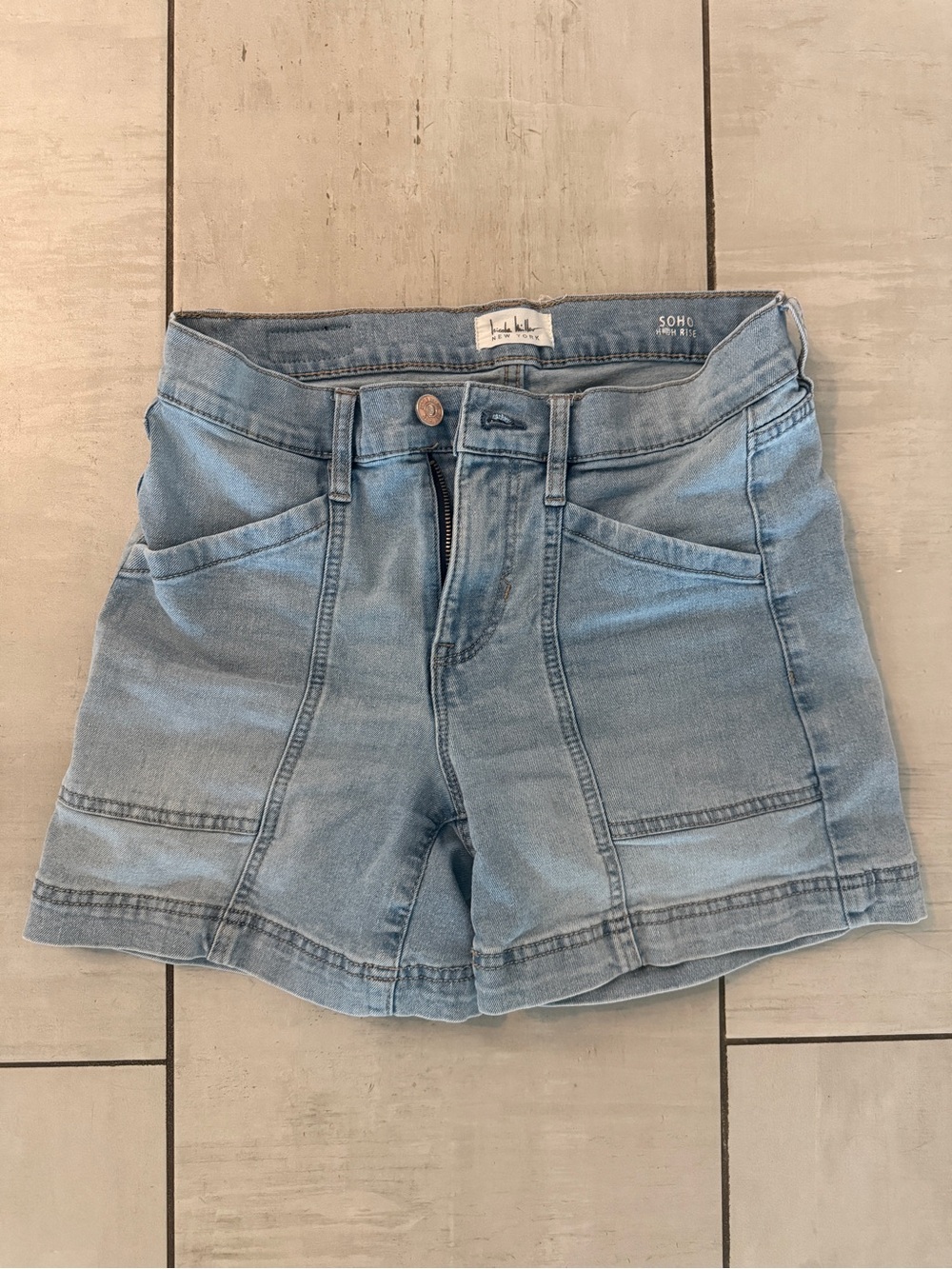 Nicole Miller Light Blue Denim Shorts
